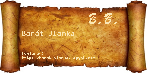 Barát Bianka névjegykártya
