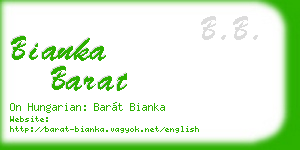 bianka barat business card